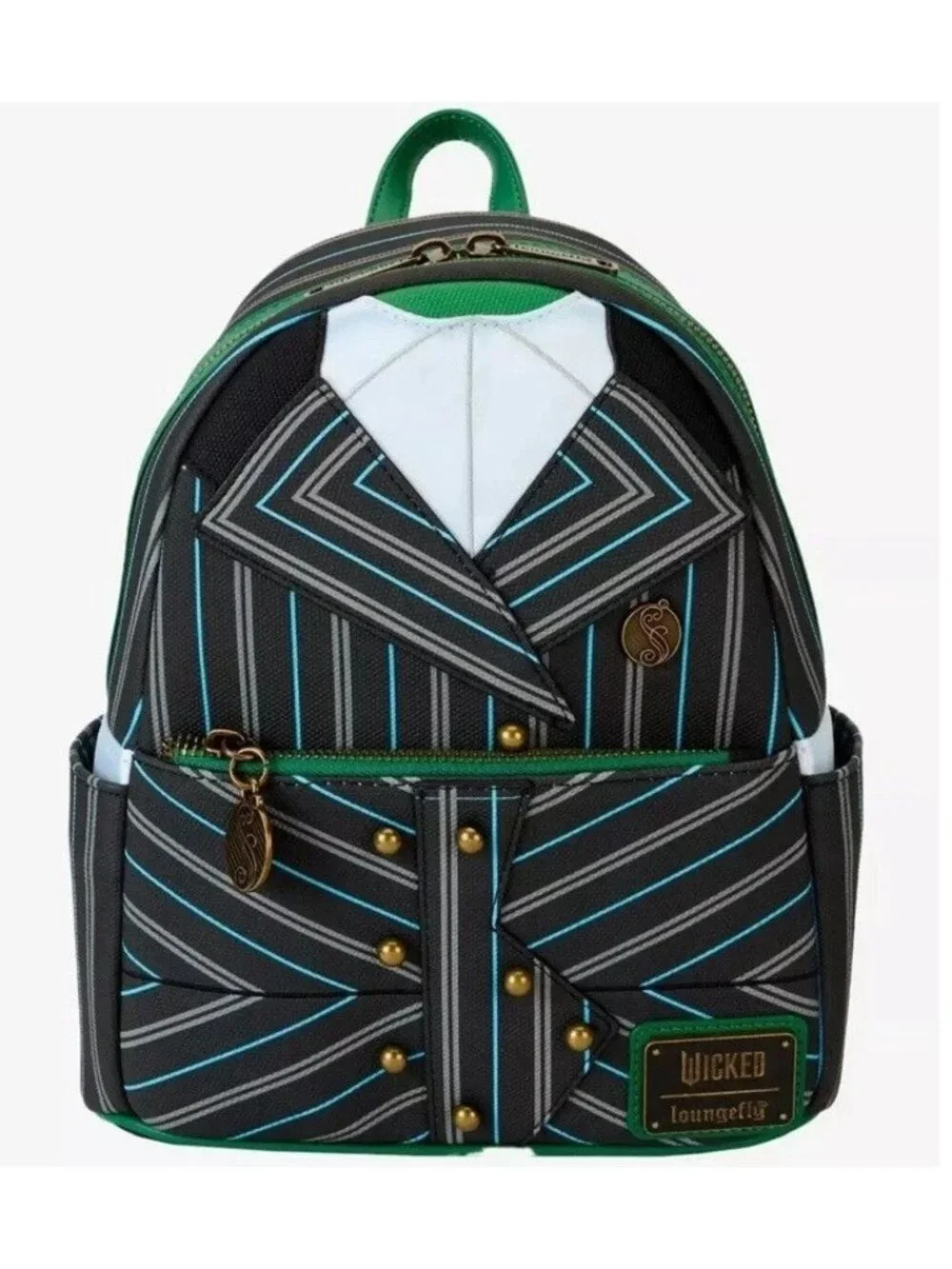 Loungefly Wicked Elphaba Shiz University Uniform Figural Mini Backpack Bag NWT